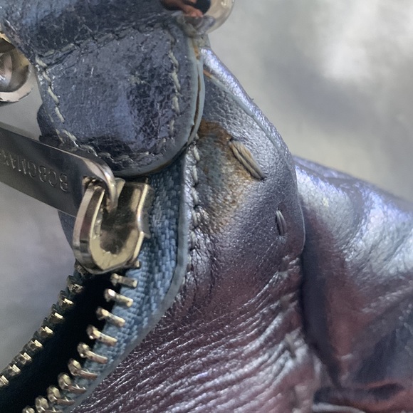 BCBG Maxazria Blue Metallic Purse - Picture 4 of 5